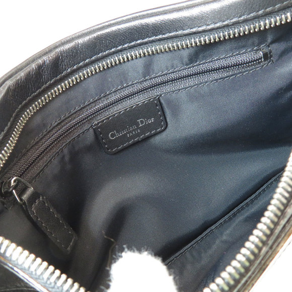 Christian Dior Trotter Pattern Shoulder Bag Canvas Black - Picture 5 of 9